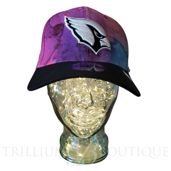 New Era Hat Cap Arizona Cardinals Crucial Catch Tie Dye 39Thirty Stretch Fit NFL - Picture 2 of 5